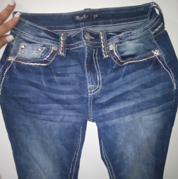 Like New Mid-Rise Boot Miss Me Jeans - Picture 5 of 5